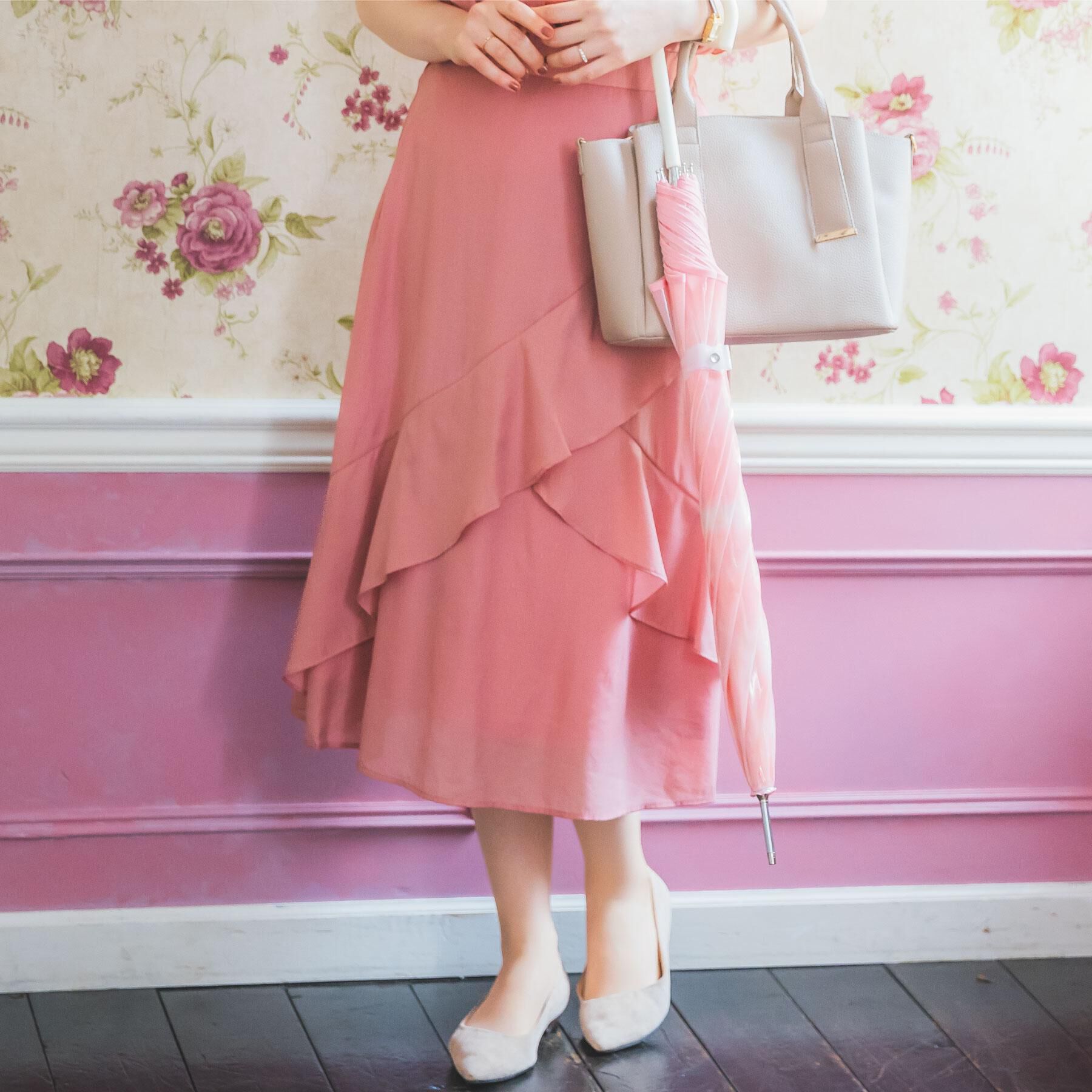 ITS&rsquo;DEMO「【手洗い可／セットアップ可】シアーフリルスカート」|スカート|