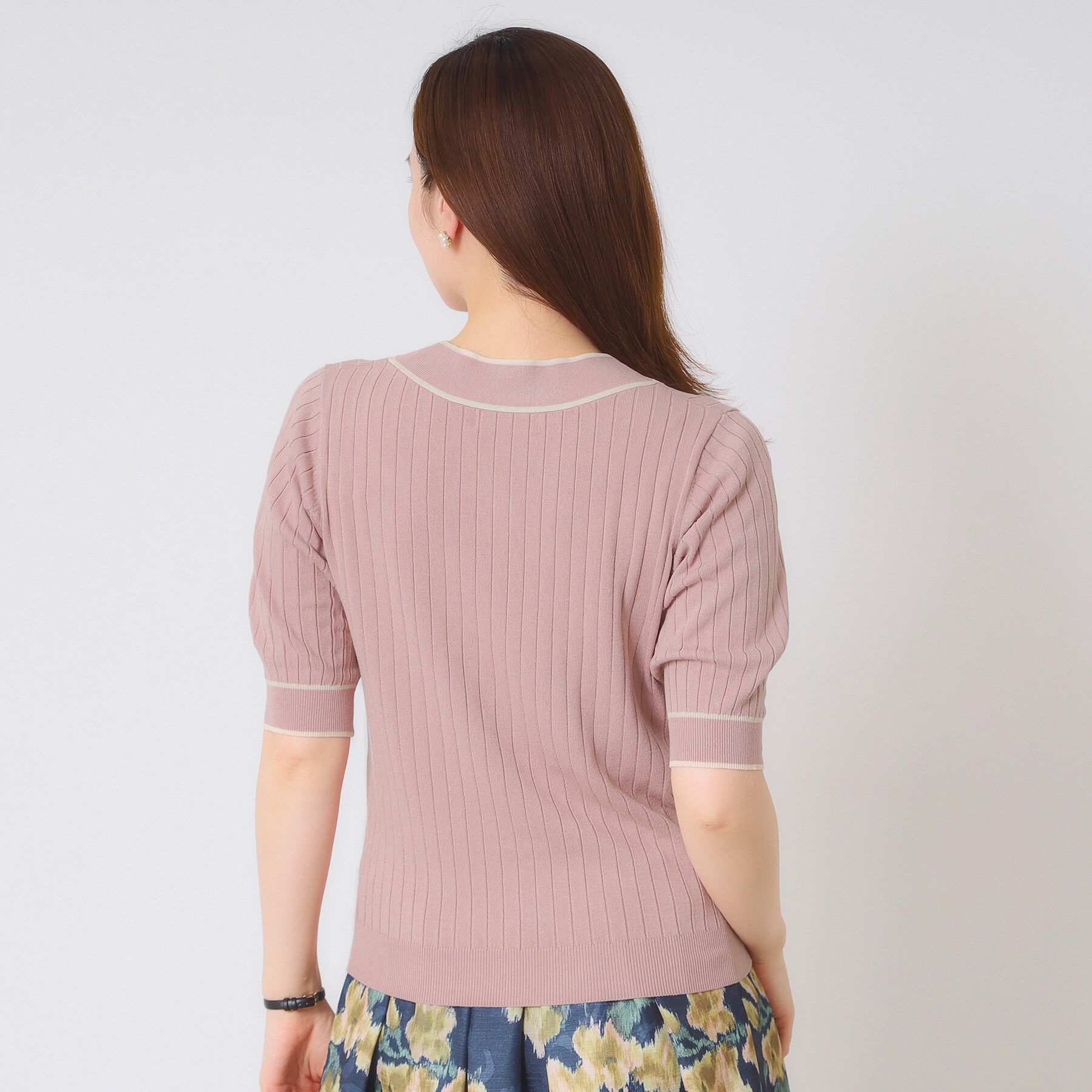 ITS&rsquo;DEMO「【手洗い可】配色ボウタイニット」|ニット・セーター|