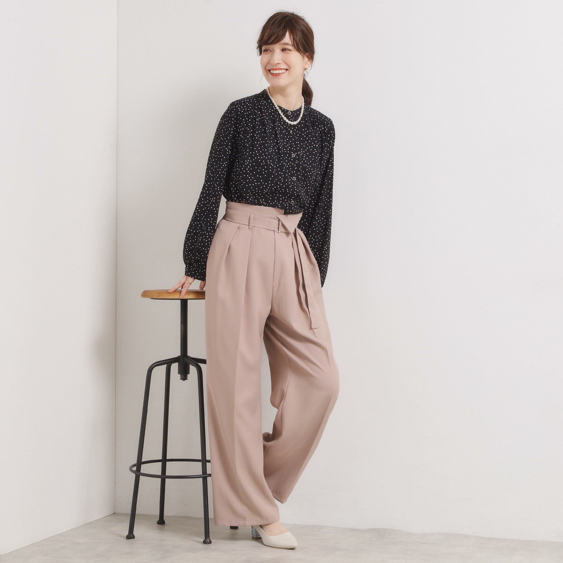 ITS&rsquo;DEMO「【手洗い可】前開きブラウス」|シャツ・ブラウス|