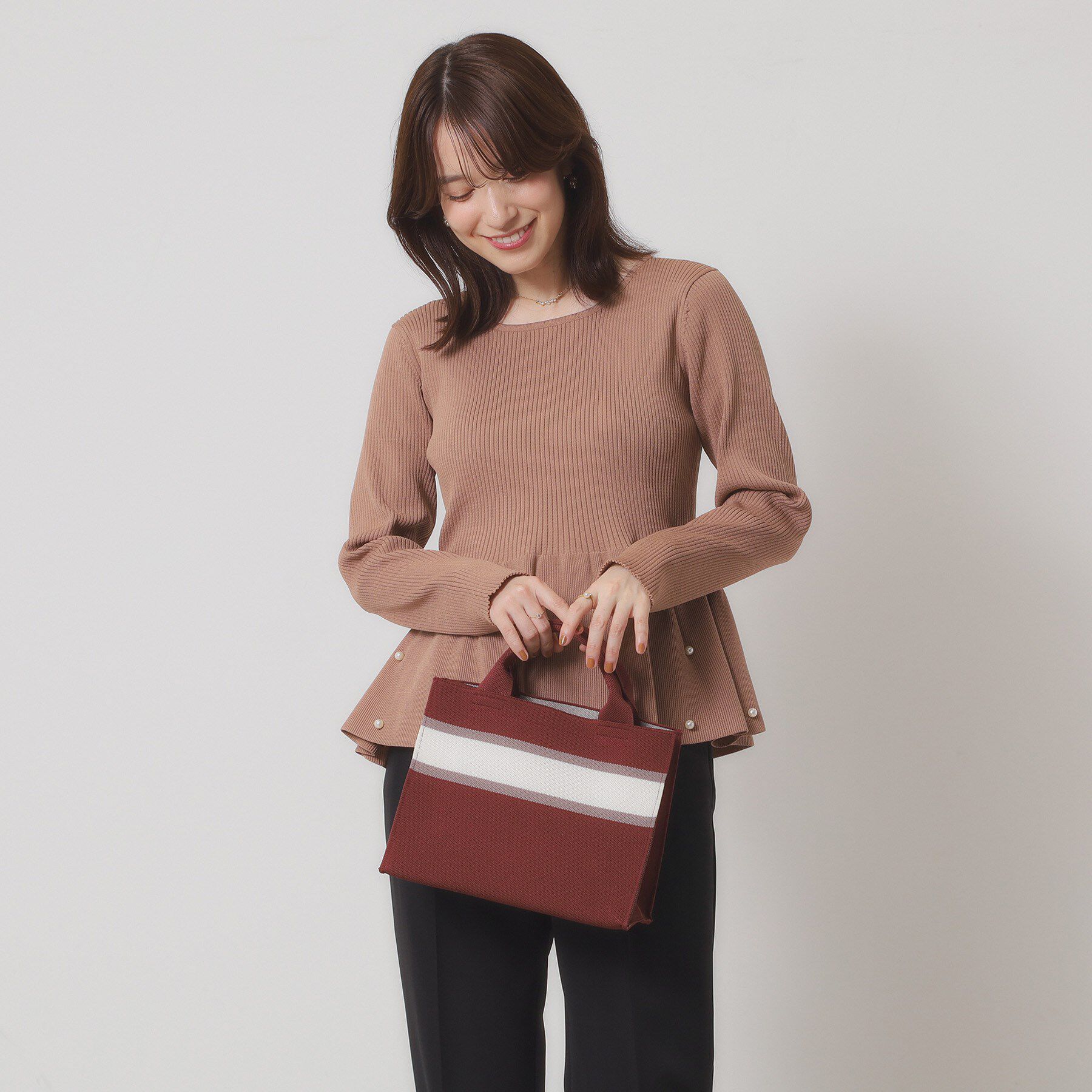 ITS&rsquo;DEMO「ニットミニトート」|ハンドバッグ|