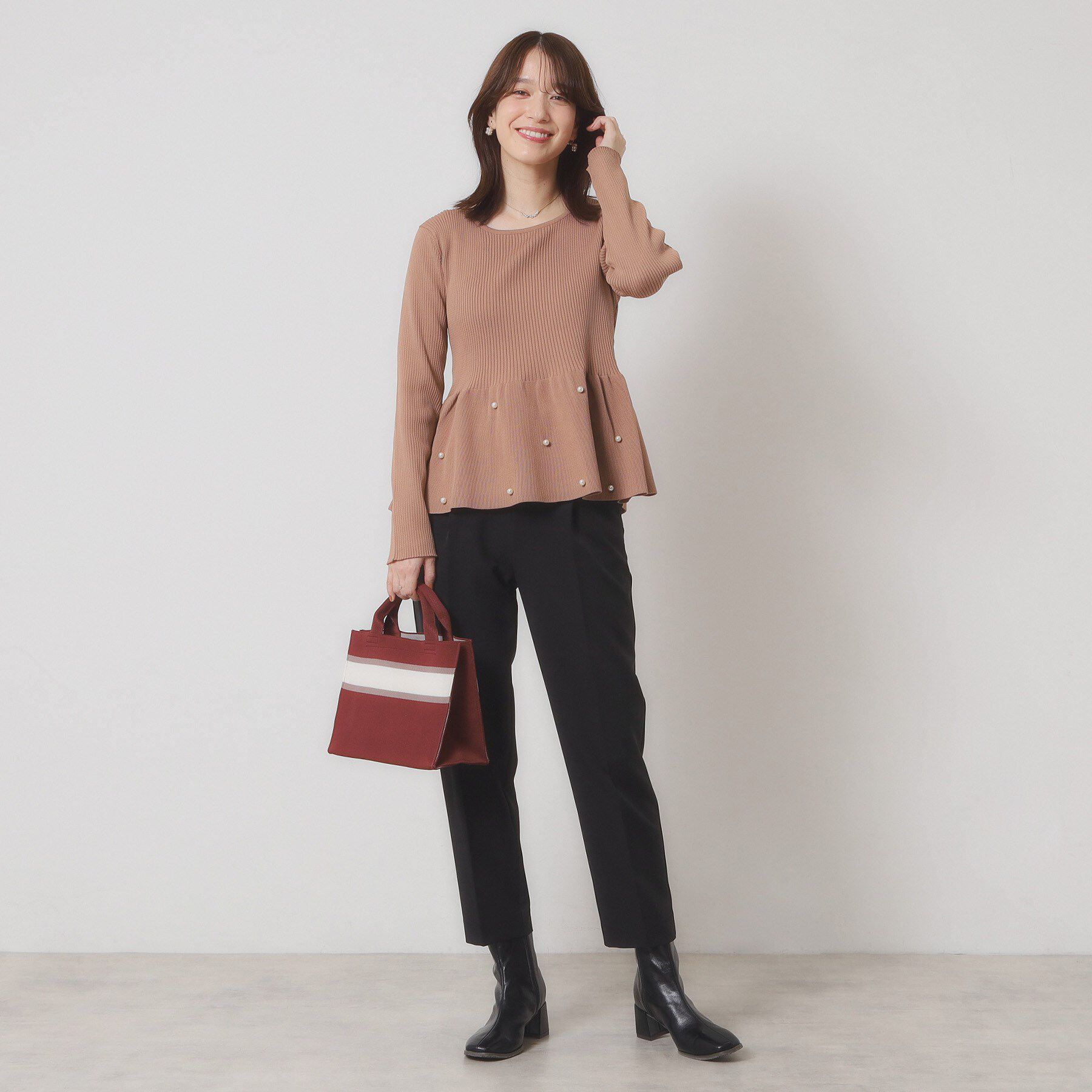 ITS&rsquo;DEMO「ニットミニトート」|ハンドバッグ|