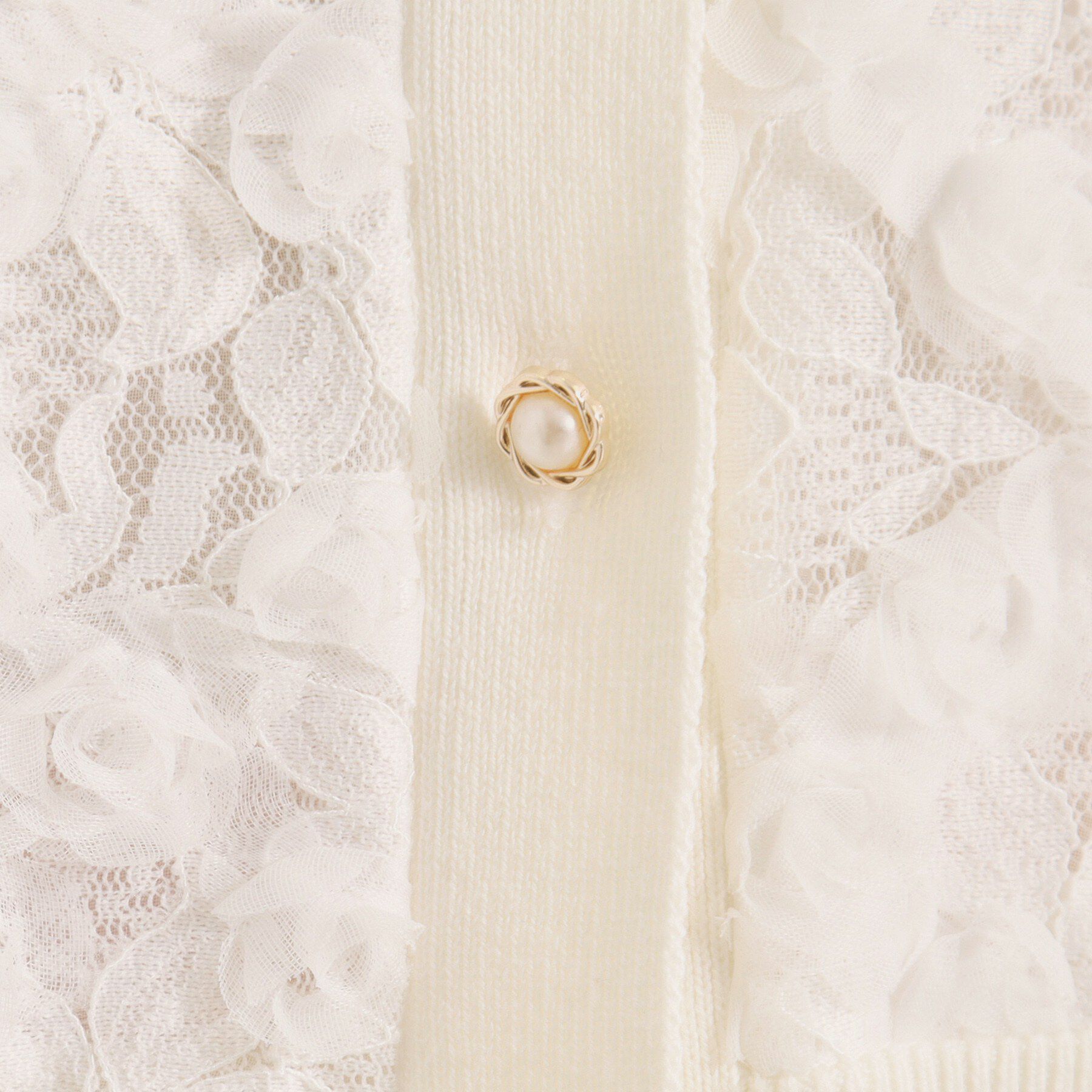 ITS&rsquo;DEMO「【手洗い可】フロントレースニットカーデ」|カーディガン|