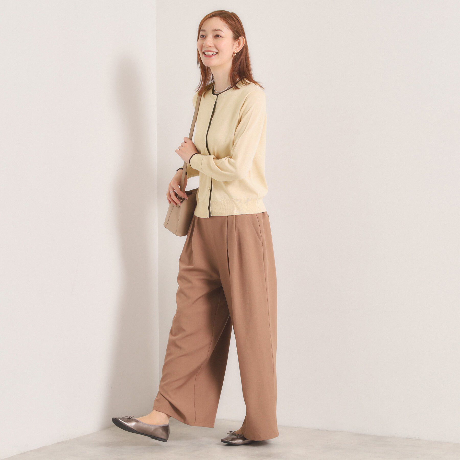 ITS&rsquo;DEMO「【手洗い可】レイヤード風カーディガン」|カーディガン|