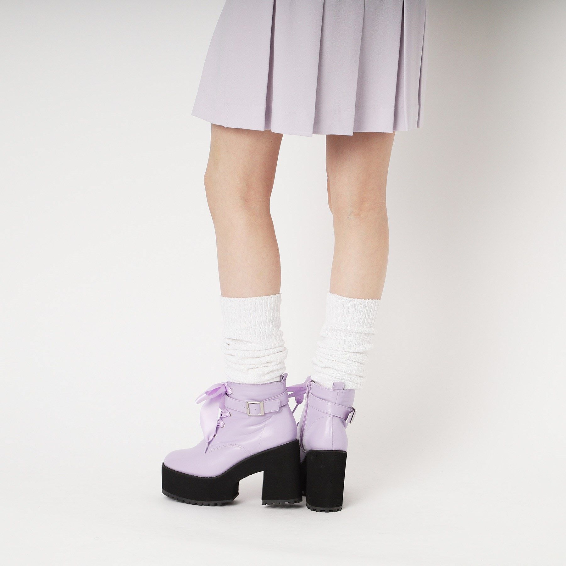 csT&P「厚底レースアップブーツ」|ショートブーツ|