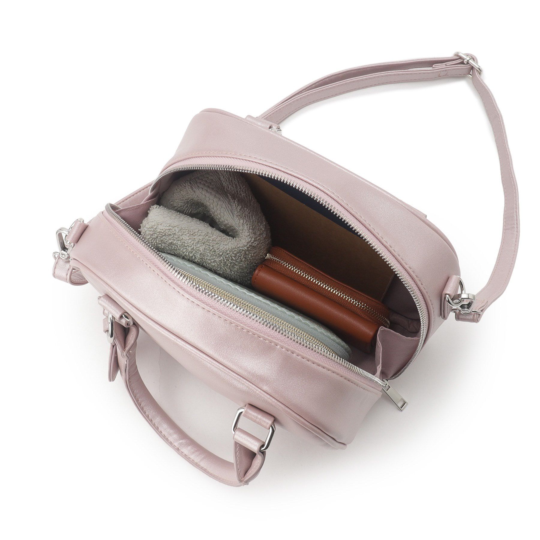 Ober Tashe「ハート付き2WAYボストンバッグ」|ボストンバッグ|