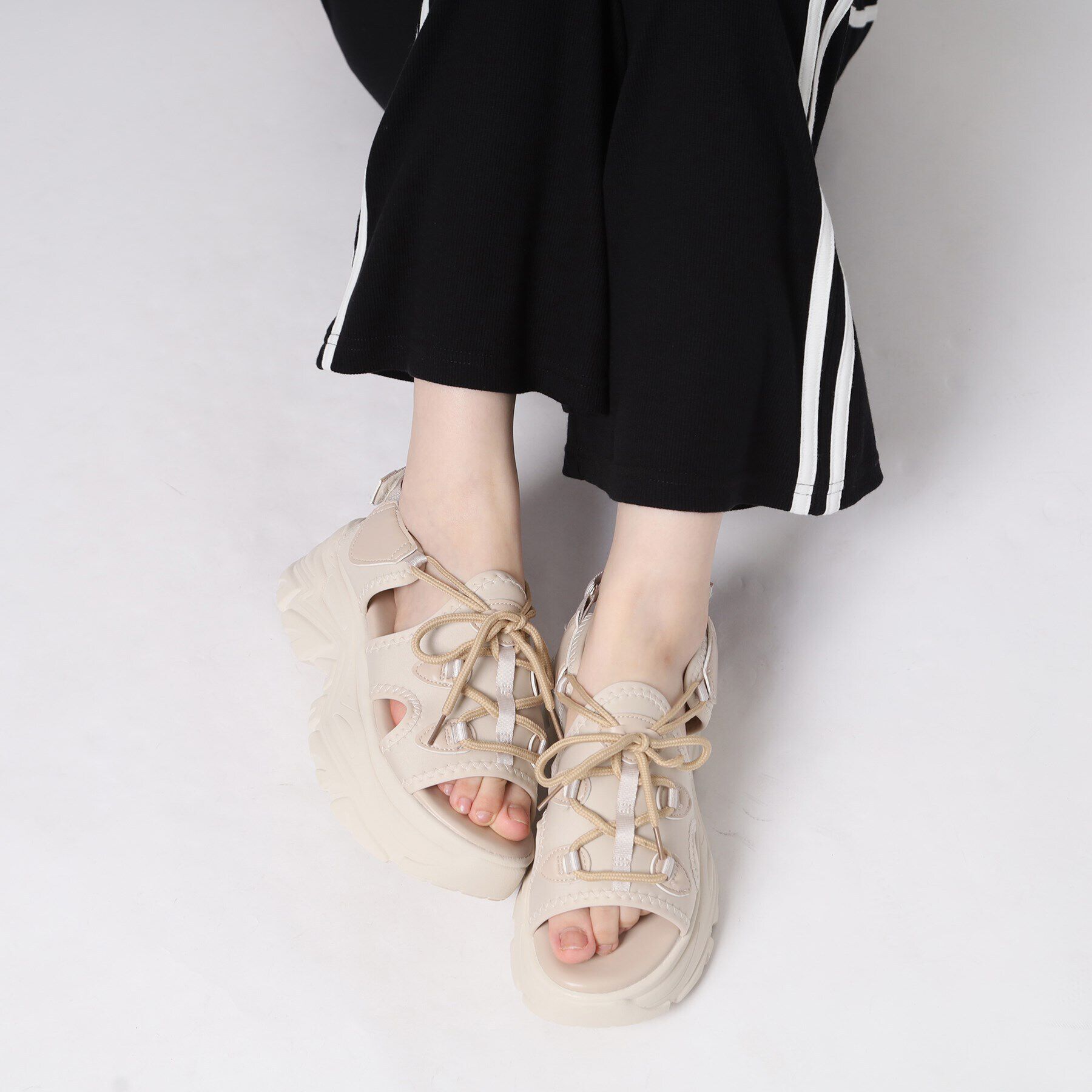 csT&P「厚底 スニーカーソールスポサン」|サンダル|