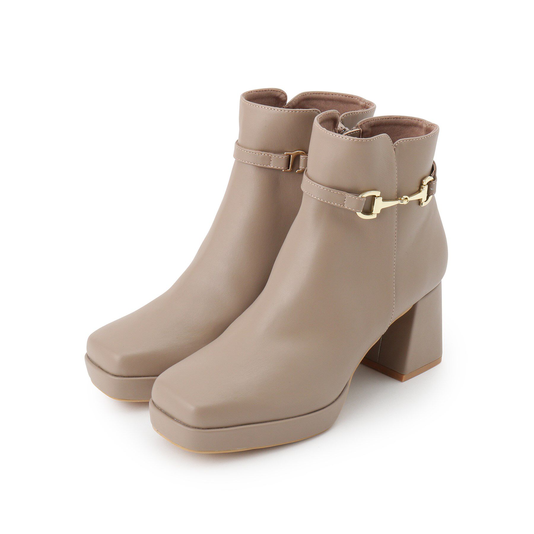 ESPERANZA「スクエアサイドビットブーツ」|ショートブーツ|ｵｰｸ(034)