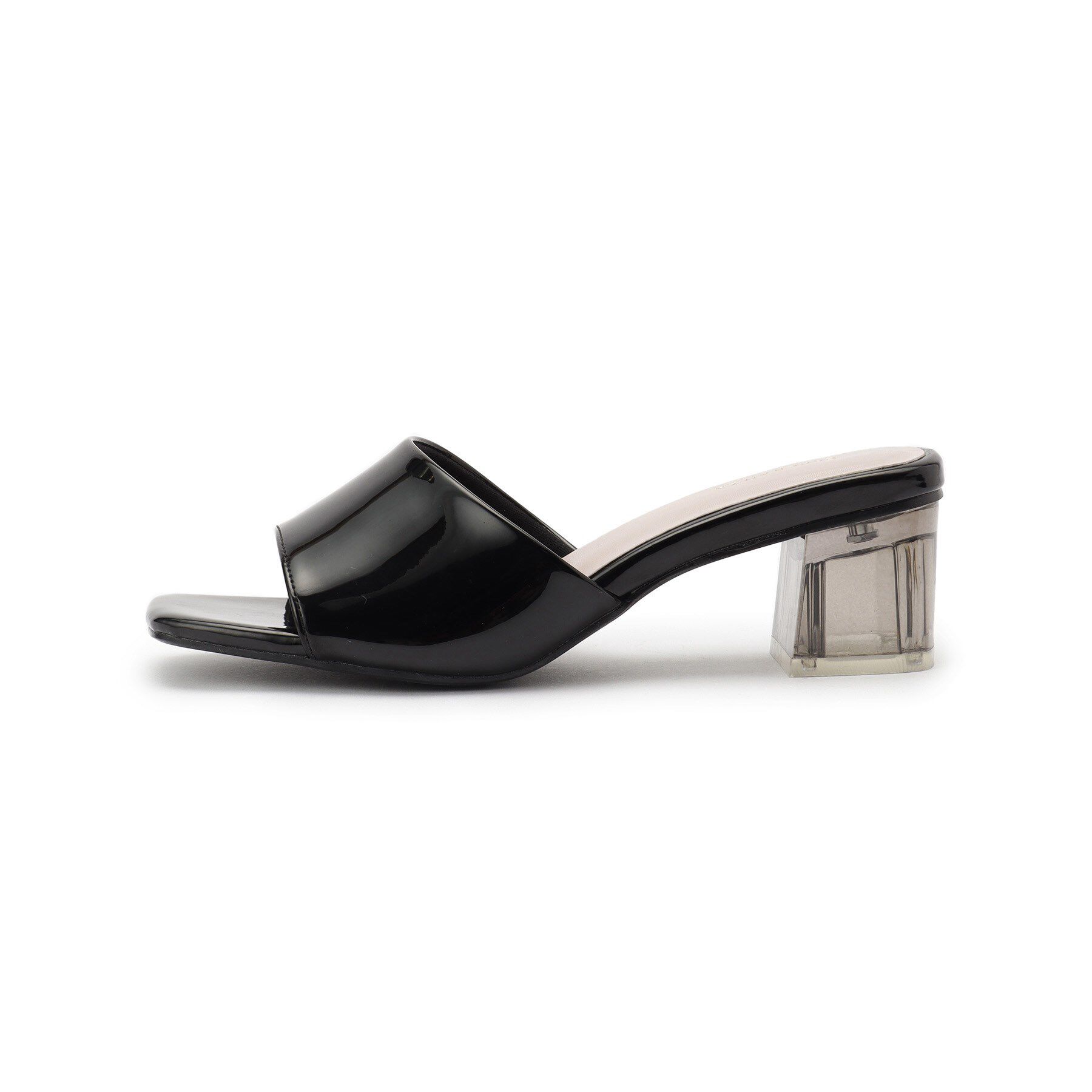 ESPERANZA「スクエアトゥクリアヒールミュール」|サンダル|