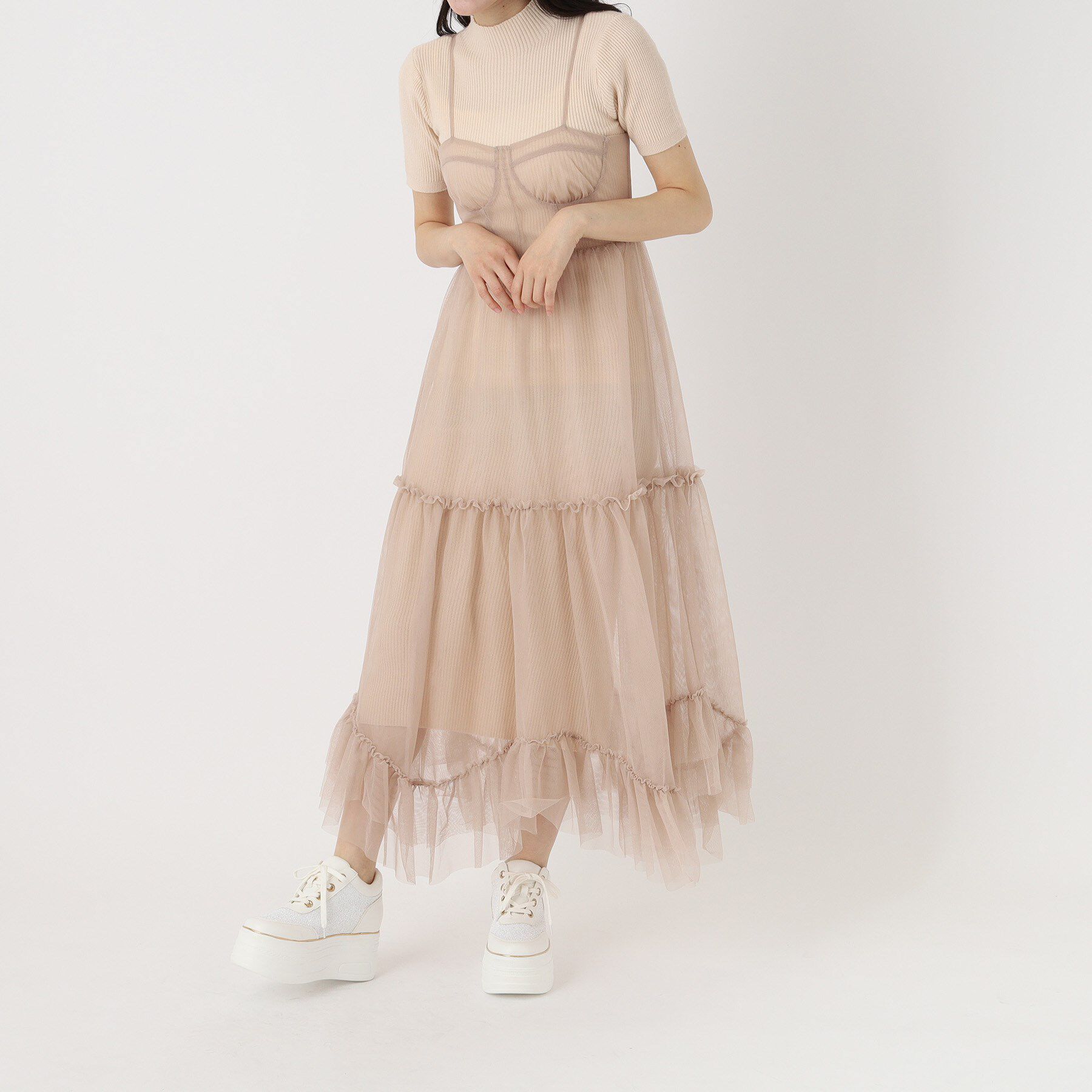 ESPERANZA「ゴールドライン厚底フラットスニーカー」|スニーカー|