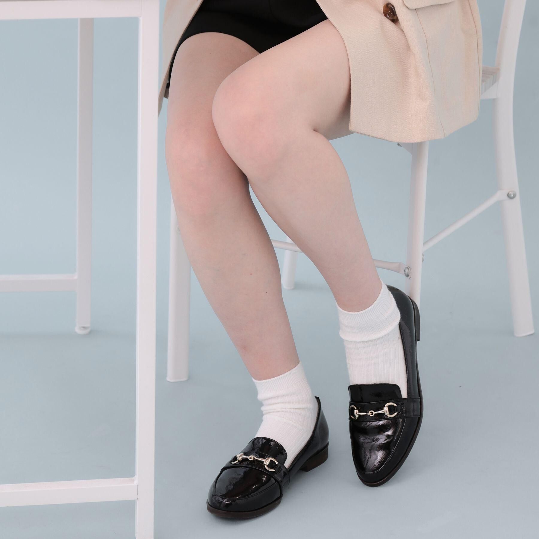 ESPERANZA「【新生活おススメ】エナメルローファー レイン対応」|その他|ブラック(219)