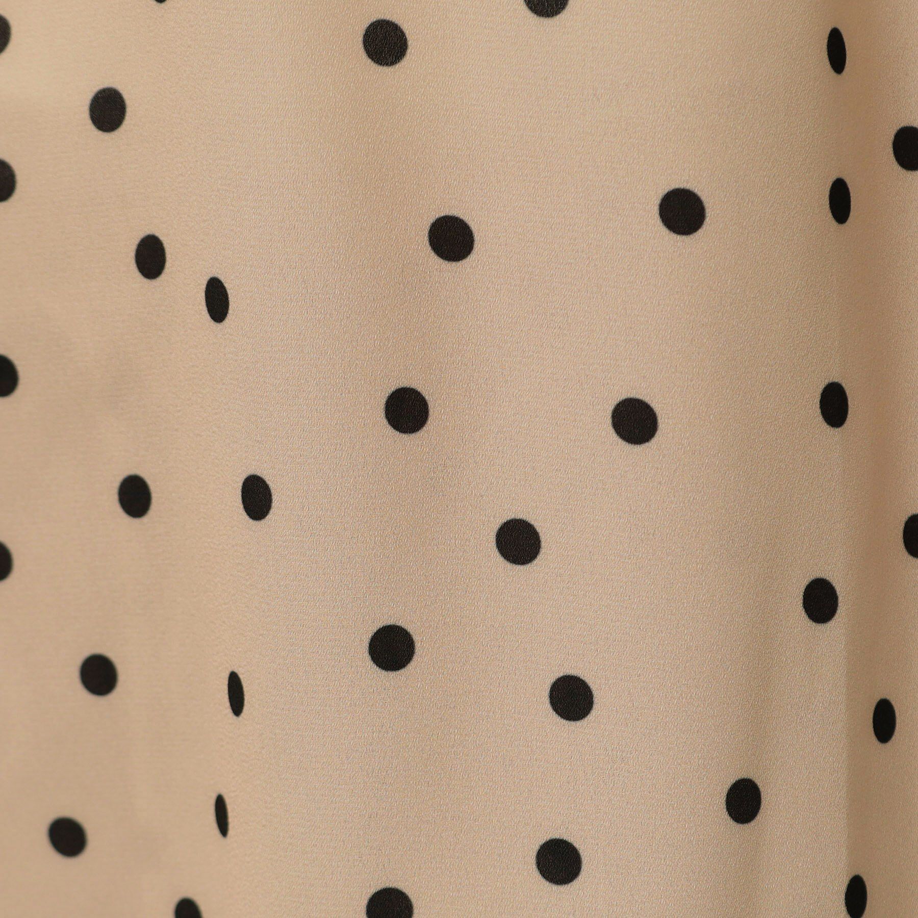 SunaUna「【袖ラッフル/フェミニン】大人可愛いドット柄ブラウス」|シャツ・ブラウス|