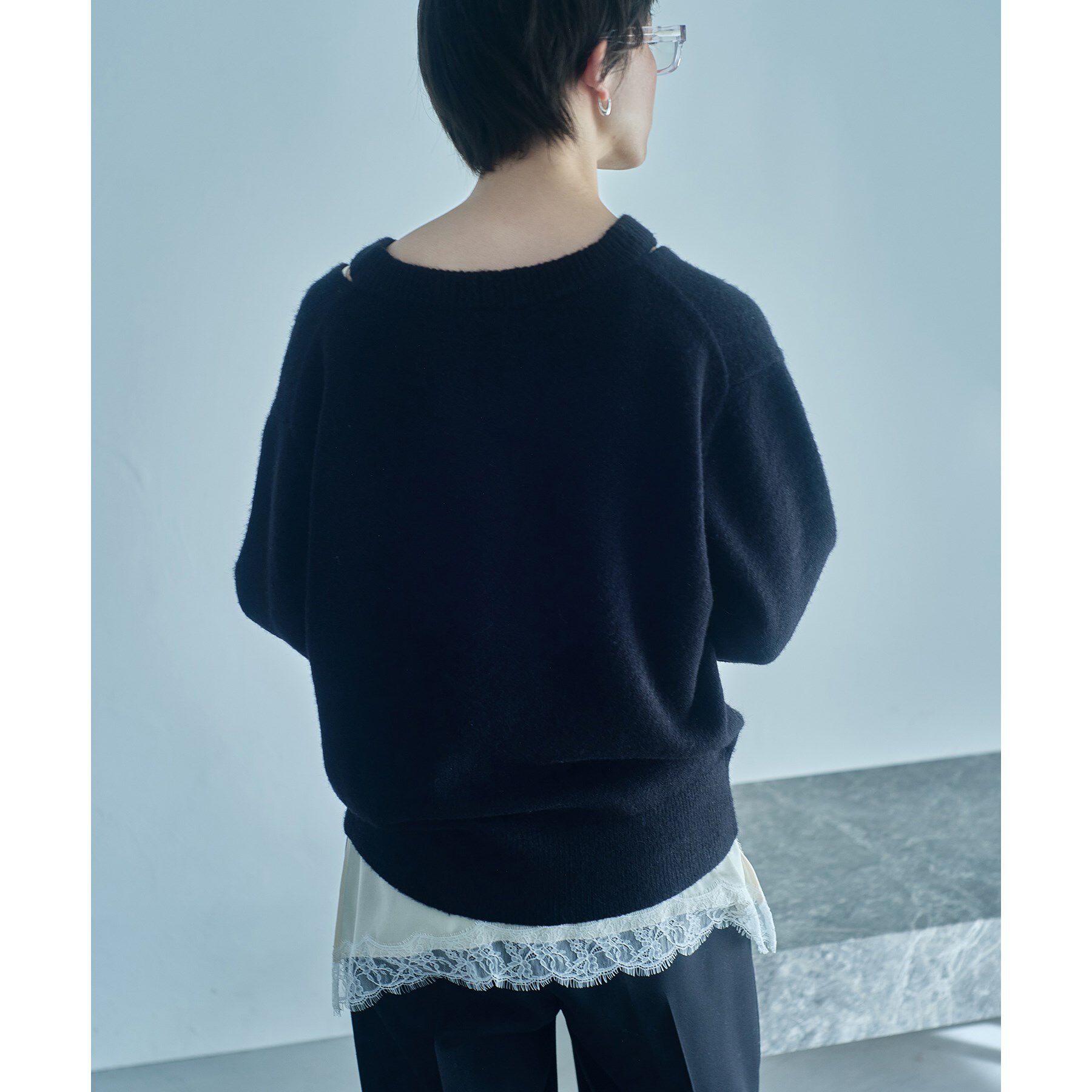 CODE A「M cloudy over V pullover」|ニット・セーター|