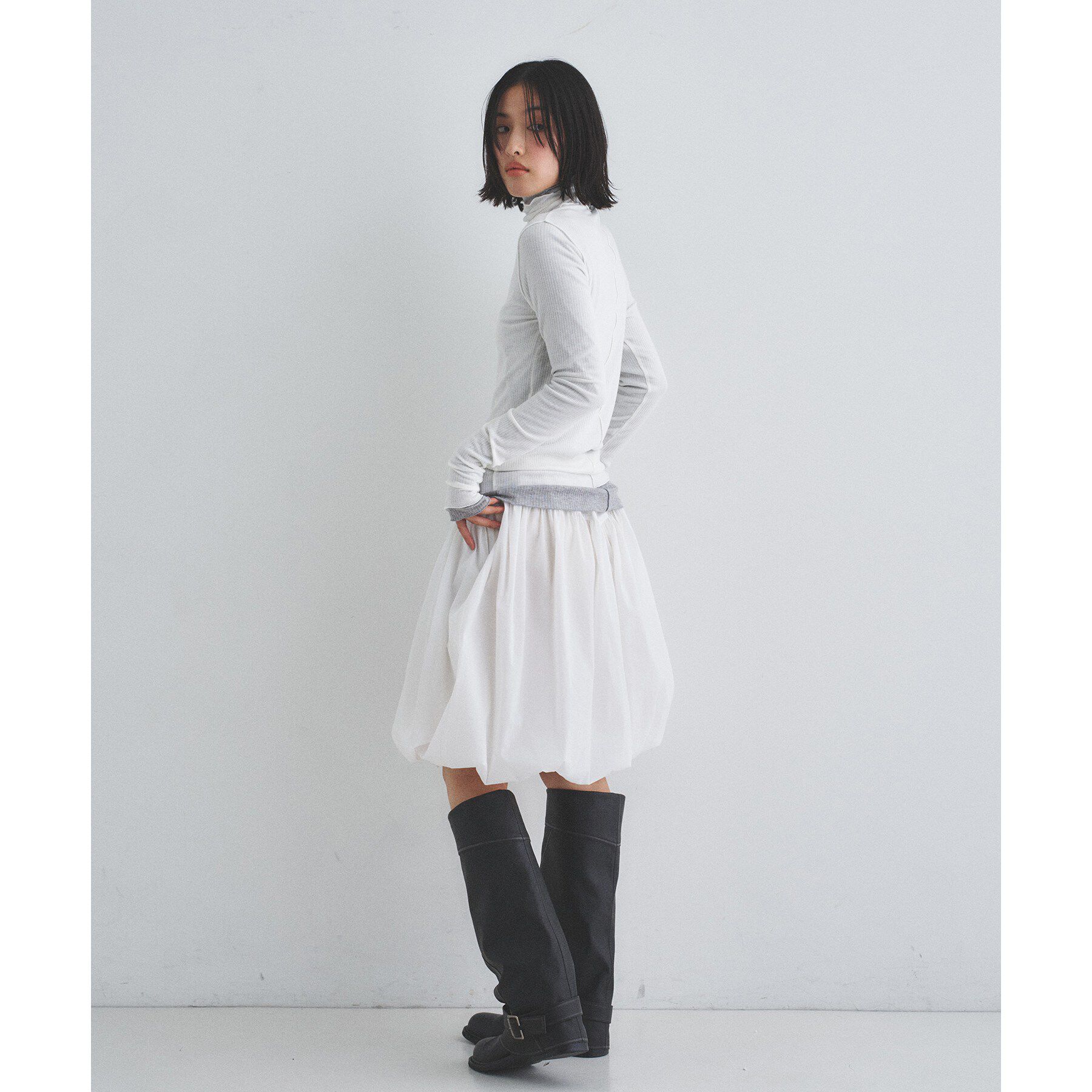 CODE A「edge-fit ribbed turtleneck」|Tシャツ・カットソー|