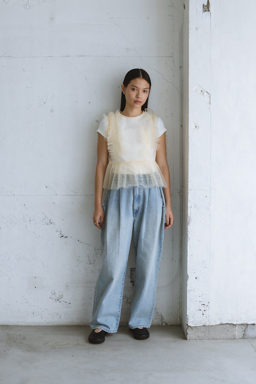 STYLEMIXER「チュールフリルベスト」|タンクトップ|