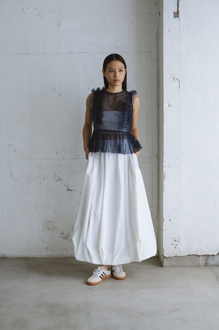 STYLEMIXER「チュールフリルベスト」|タンクトップ|