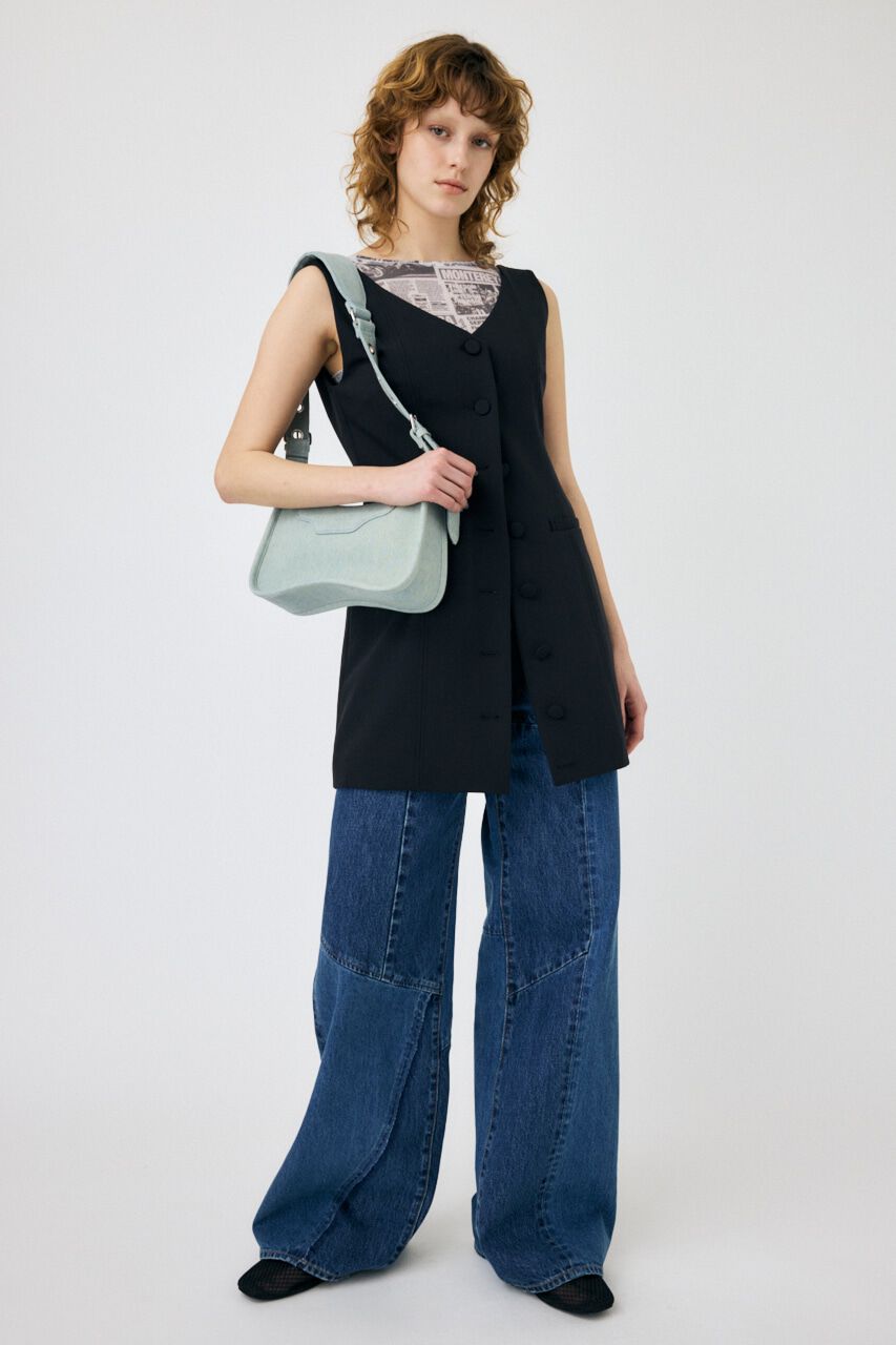 MOUSSY「VEST MINI ドレス」|ワンピース|
