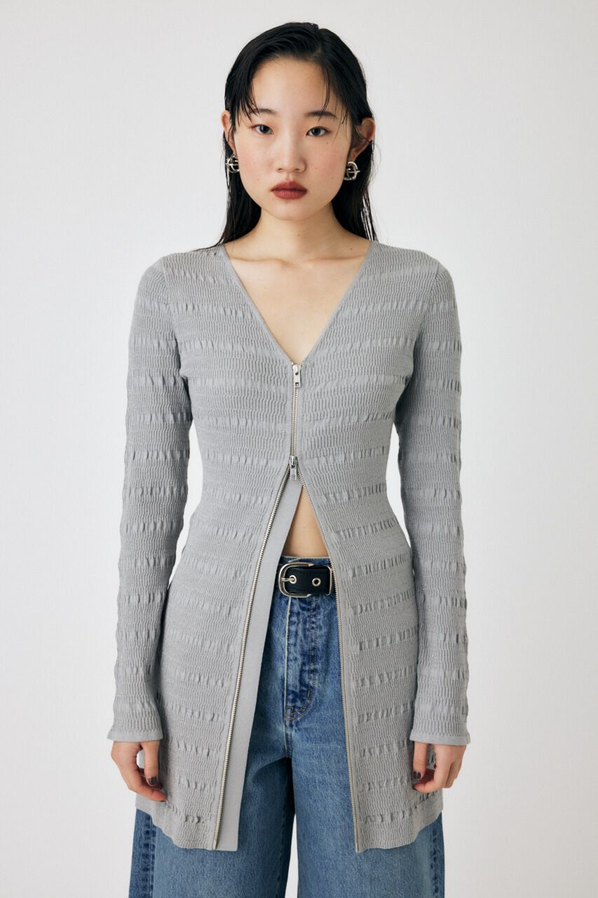 MOUSSY「OPEN STITCH KNIT MINI ドレス」|ワンピース|
