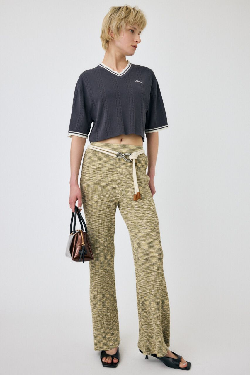 MOUSSY「MULTI BORDER ニットパンツ」|その他|