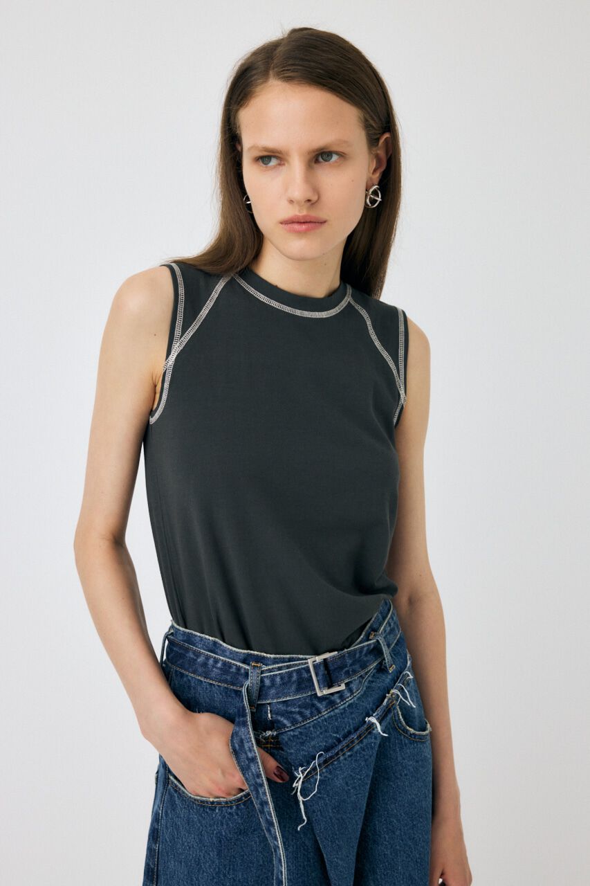 MOUSSY「SLEEVELESS RAGLAN Tシャツ」|その他|