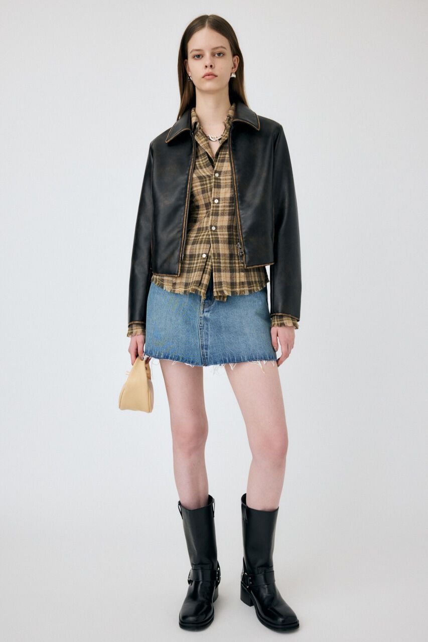 MOUSSY「FAUX LEATHER MINIMAL ジャケット」|その他|