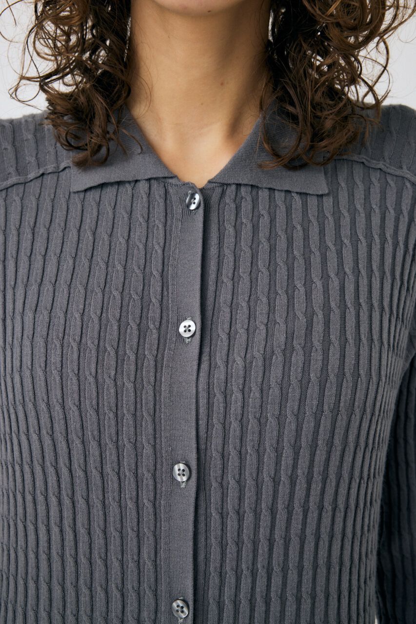 MOUSSY「CABLE KNIT ロングドレス」|ワンピース|