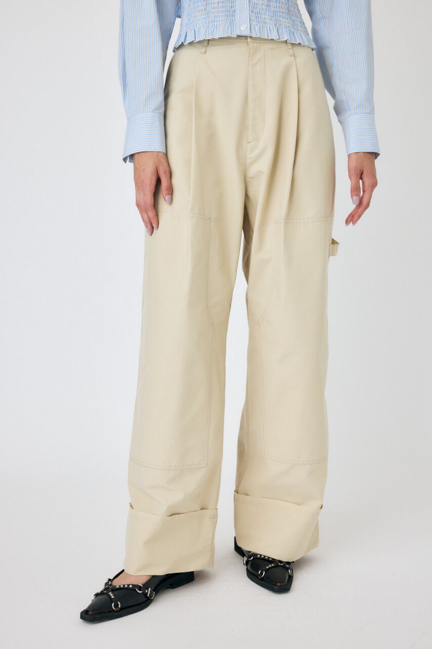 MOUSSY「DOUBLE KNEE タックパンツ」|その他|