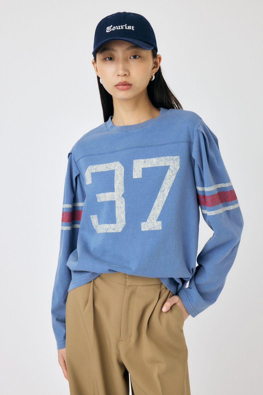 MOUSSY「NUMBERING VINTAGE ロンT」|Tシャツ・カットソー|
