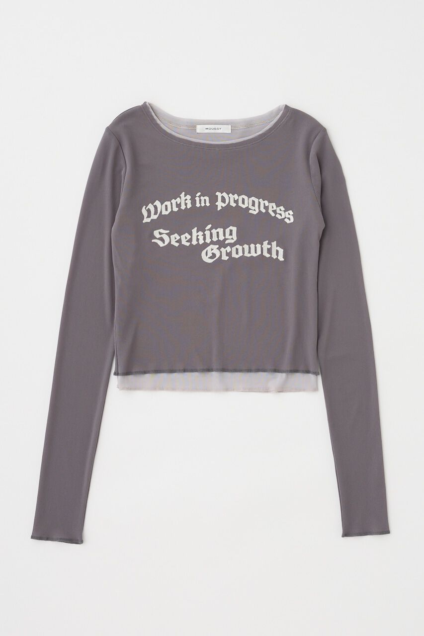 MOUSSY「SHEER LAYERED ロングスリーブTシャツ」|Tシャツ・カットソー|