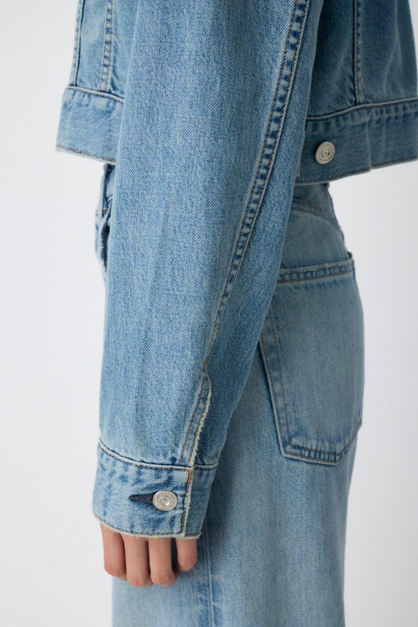 MOUSSY「TENCEL(TM) DENIM SHORT ジャケット」|デニムジャケット|
