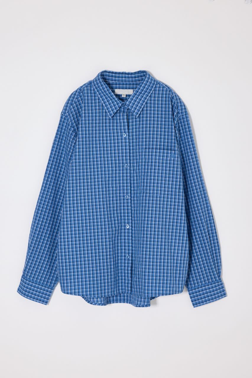 MOUSSY「SUCKER CHECK シャツ」|シャツ・ブラウス|BLU