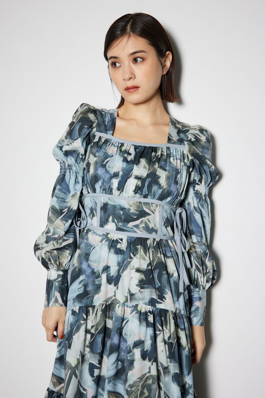 rienda「サイドリボンフレアワンピース」|ワンピース|