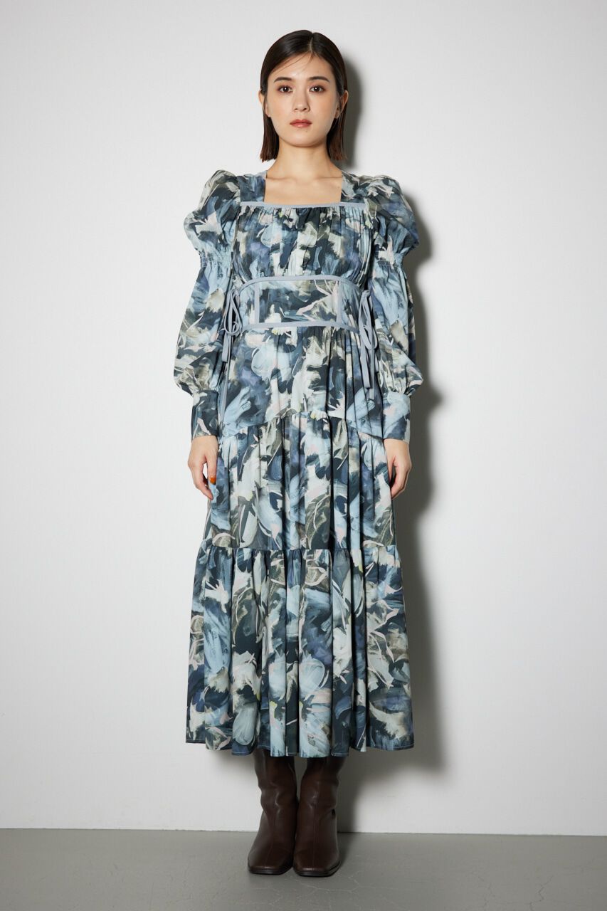 rienda「サイドリボンフレアワンピース」|ワンピース|