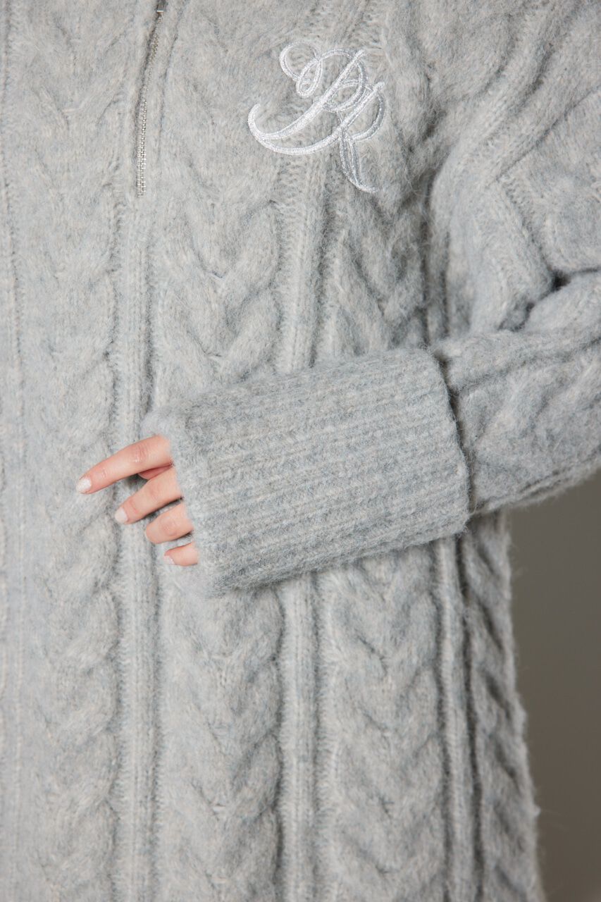 rienda「ケーブルルーズニット ワンピース」|ワンピース|