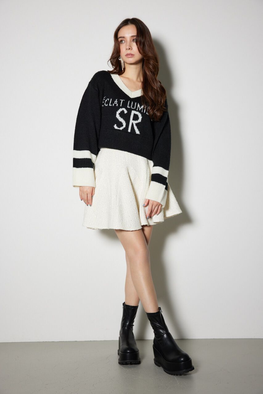 rienda「ユニフォームルーズニットトップス」|ニット・セーター|