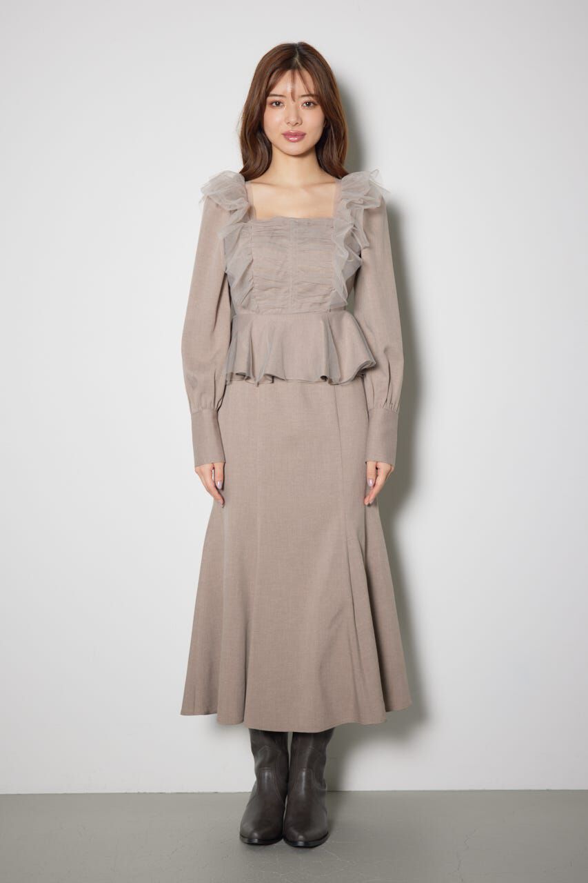 rienda「チュールドッキングマーメイドワンピース」|ワンピース|