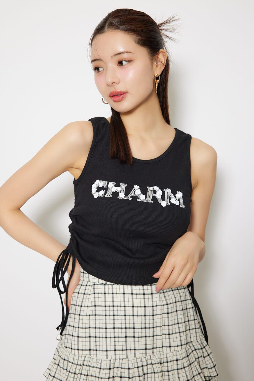 rienda「ビジュードロストタンクトップス」|タンクトップ|