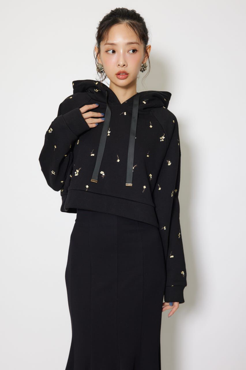 rienda「フラワー刺繍スウェットトップス」|Tシャツ・カットソー|