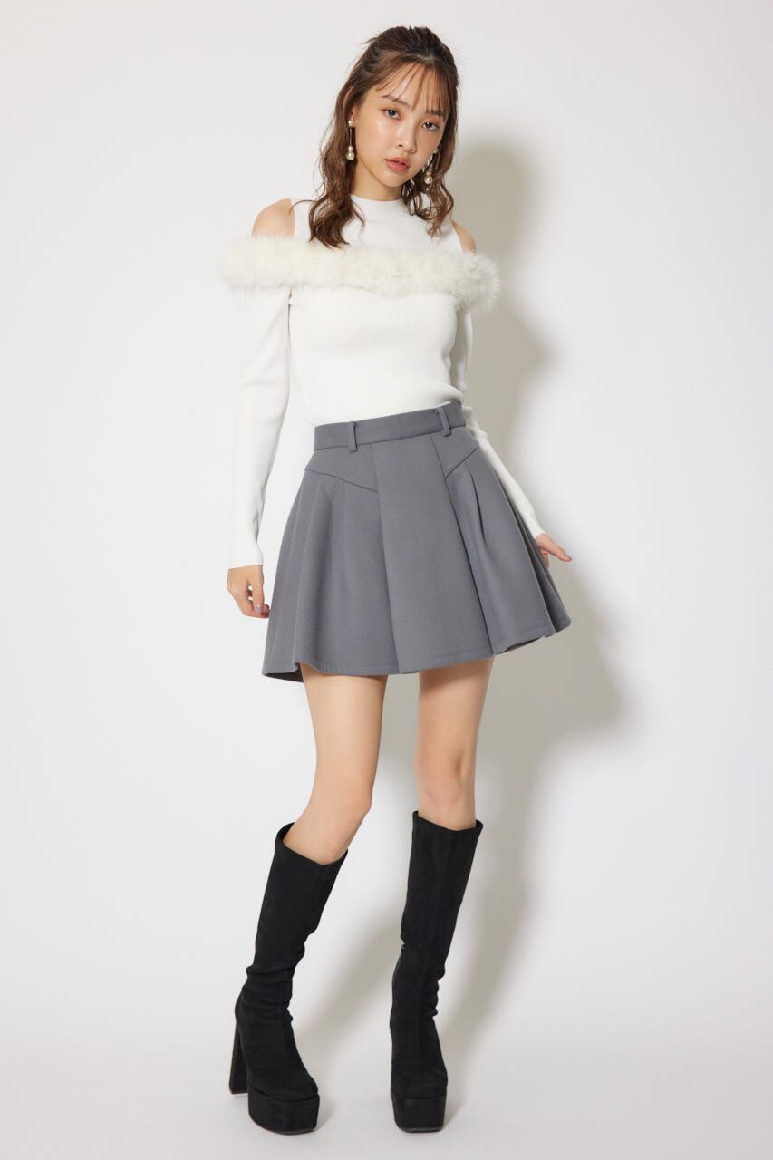 rienda「ボンディングストラクチャーミニスコートショートパンツ」|その他|