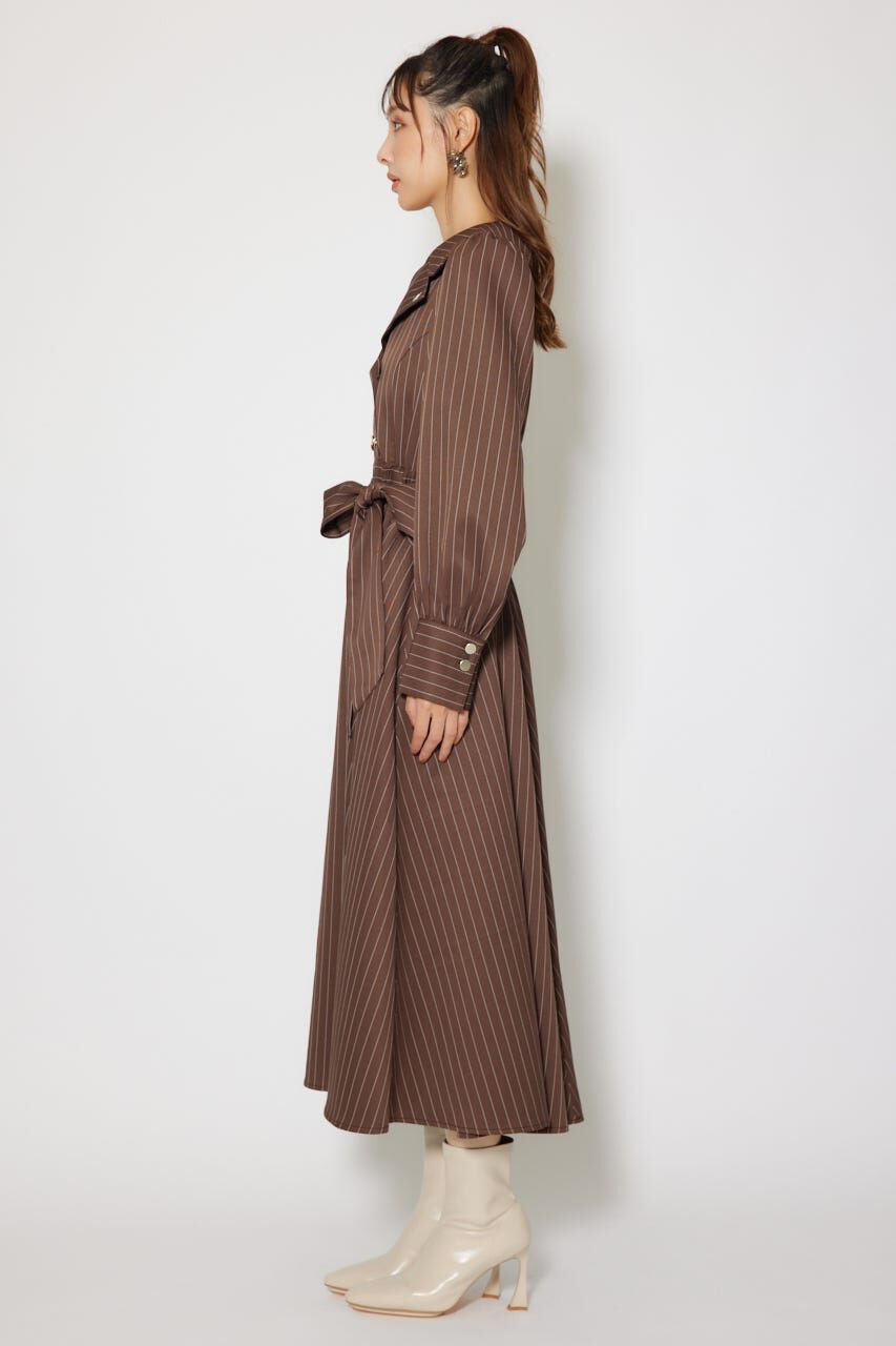 rienda「オープンカラーフレアワンピース」|ワンピース|