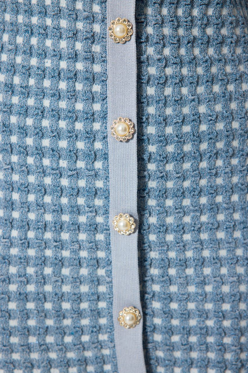 rienda「アシンメトリーツイードミニニットワンピース」|ワンピース|