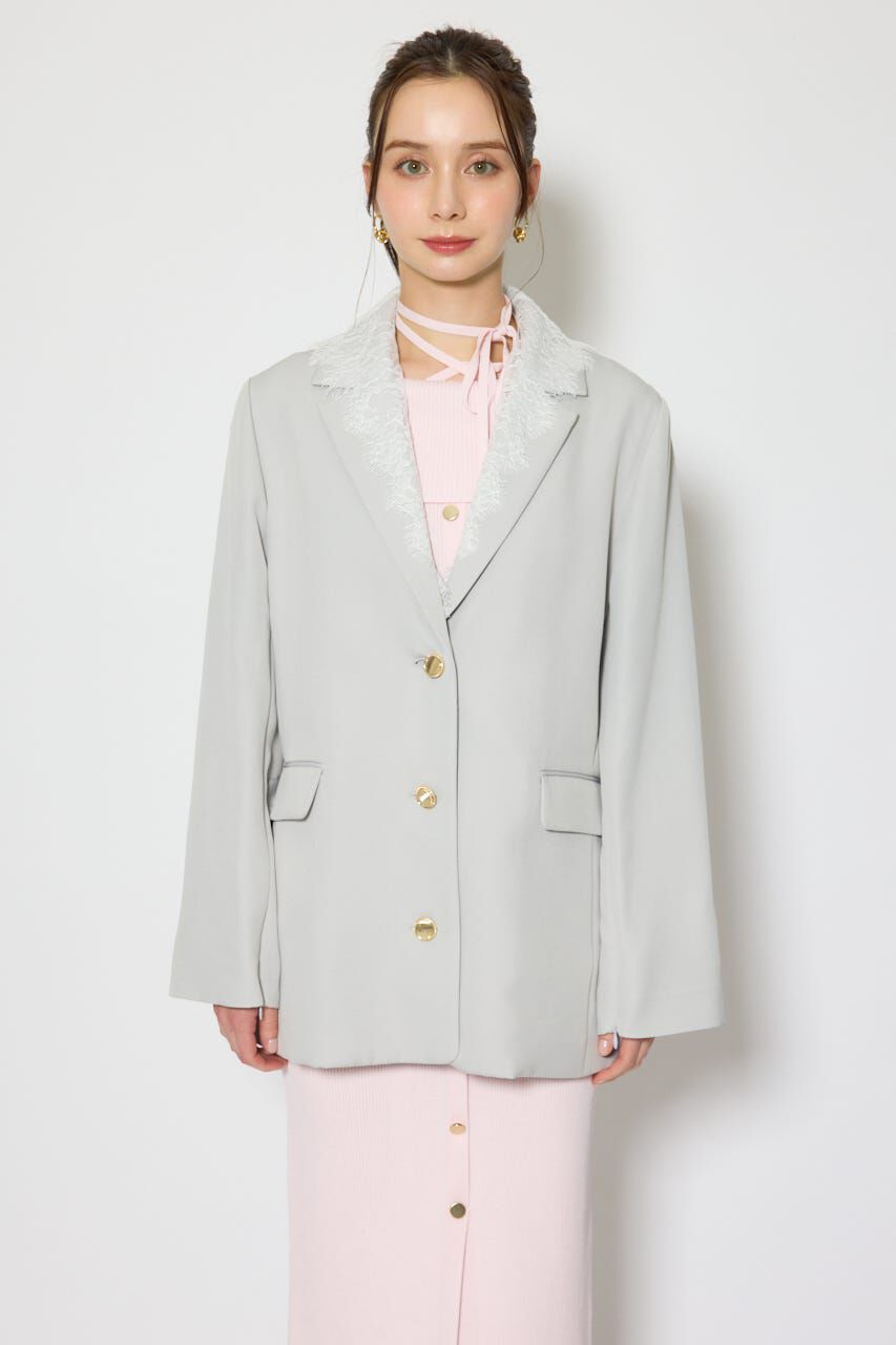 rienda「レースディティール2WAYテーラードジャケット」|その他|