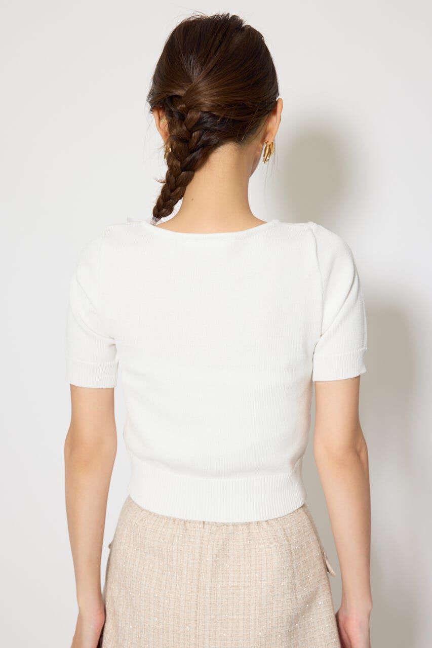 rienda「ジャガードRニットトップス」|ニット・セーター|