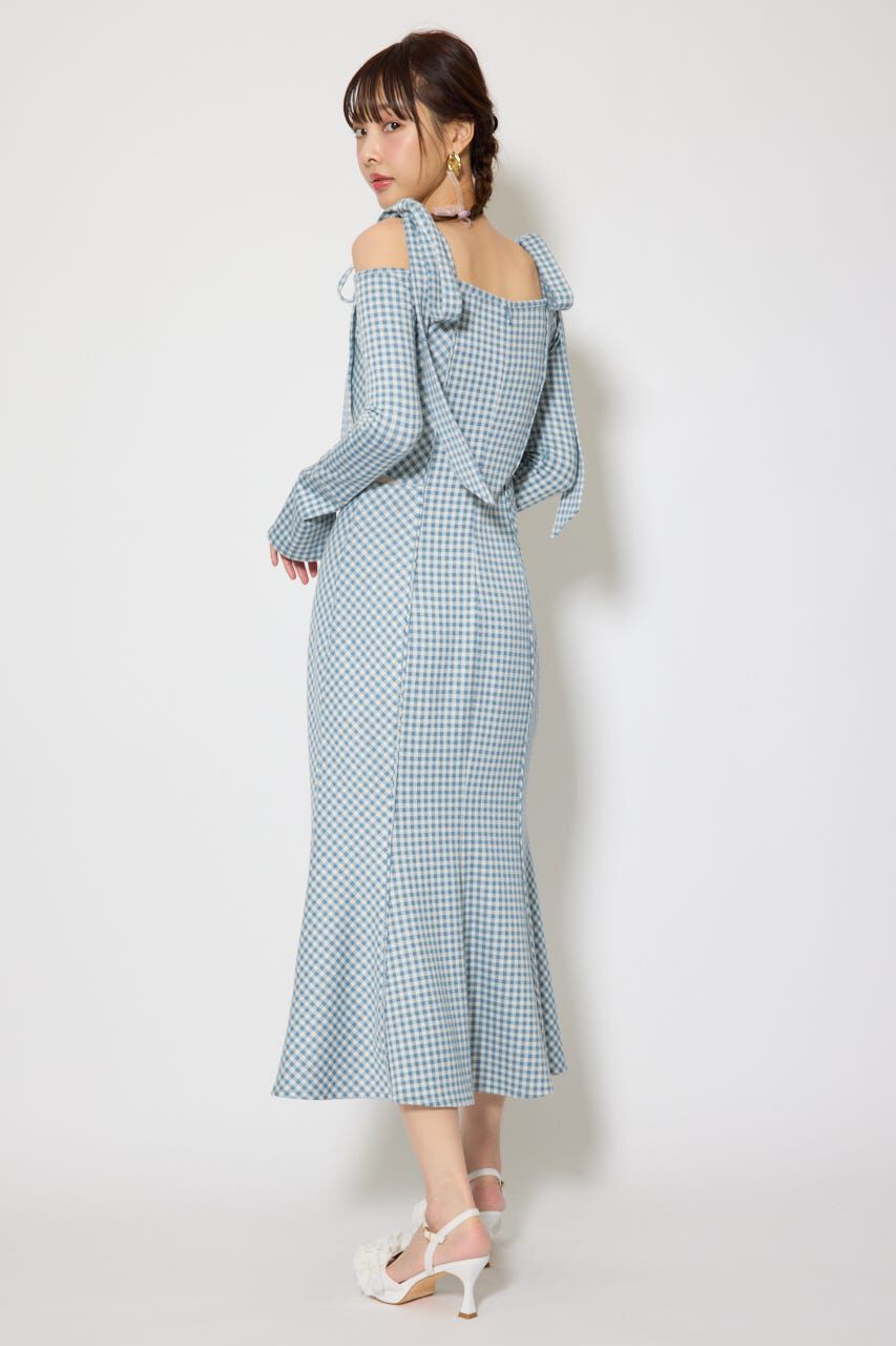 rienda「ギンガムチェックカットワンピース」|ワンピース|