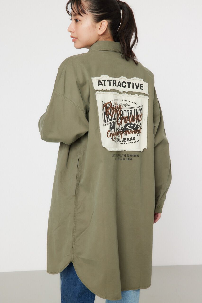 RODEO CROWNS「ATTRACTIVEミリタリーシャツワンピース」|ワンピース|