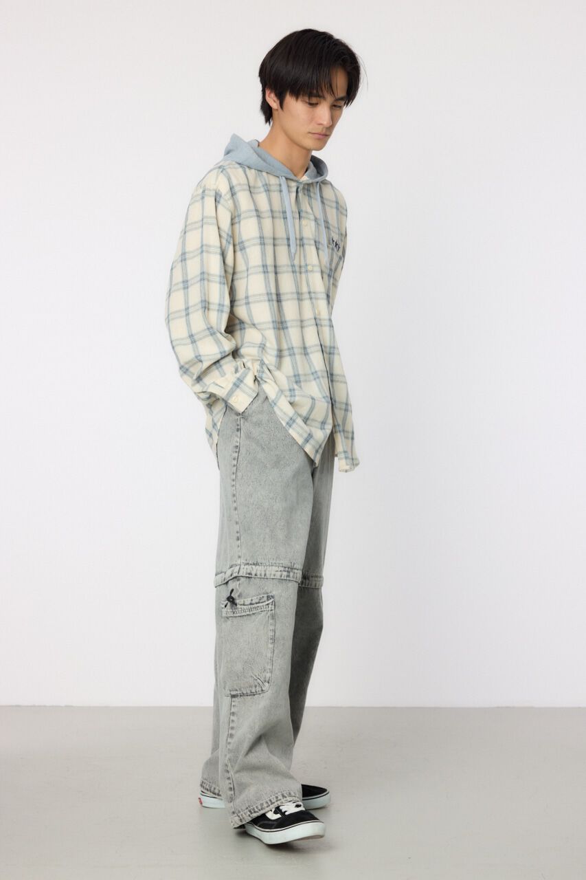 RODEO CROWNS「フーデッドチェックシャツ」|シャツ・ブラウス|