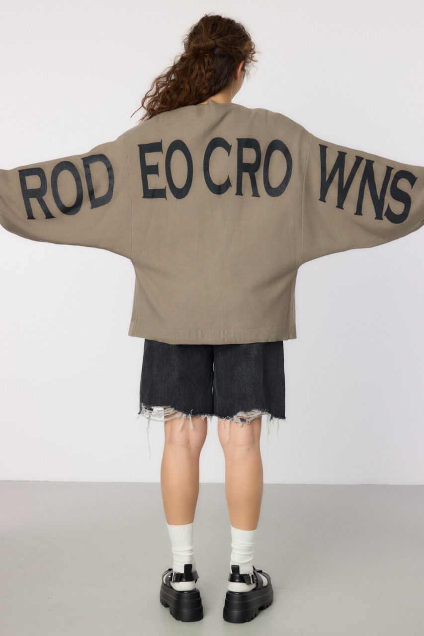 RODEO CROWNS「バックロゴドルマンニットカーディガン」|ニット・セーター|