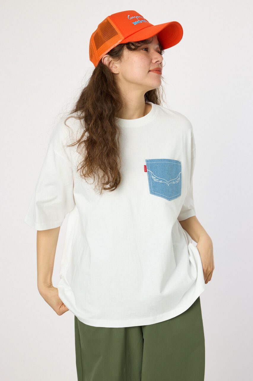 RODEO CROWNS「（UNISEX）デニムポケットパッチTシャツ」|Tシャツ・カットソー|