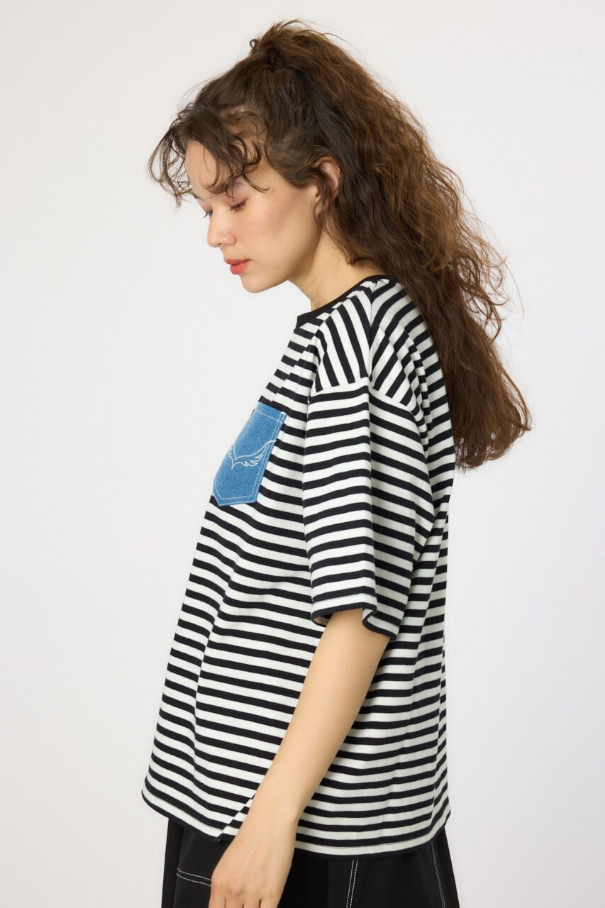 RODEO CROWNS「（UNISEX）デニムポケットパッチTシャツ」|Tシャツ・カットソー|