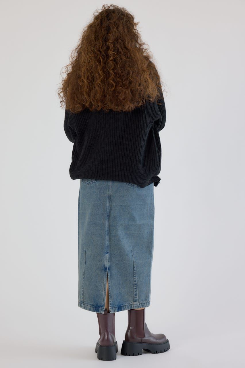 RODEO CROWNS「カーブデニムマキシスカート」|スカート|