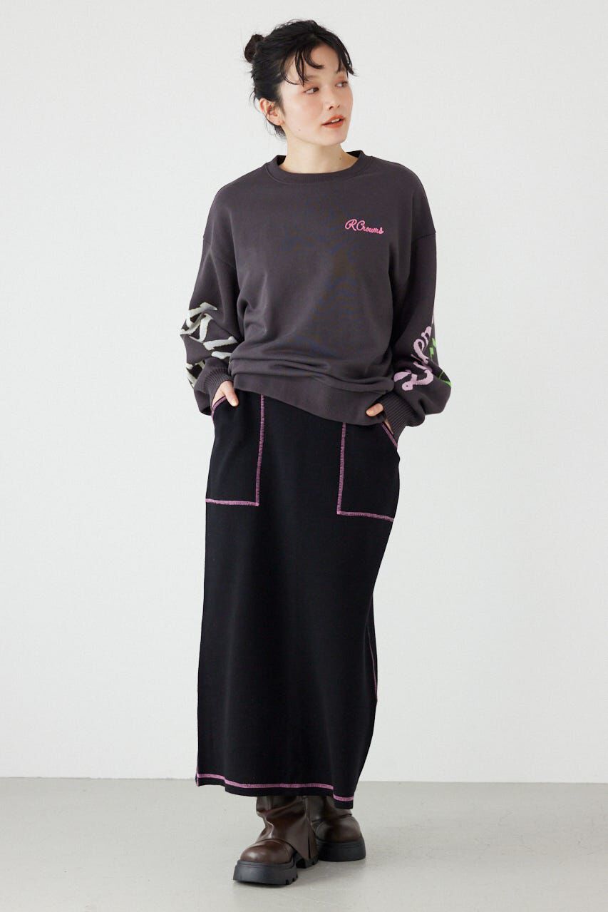 RODEO CROWNS「スウェットライクサイドステッチニットスカート」|スカート|